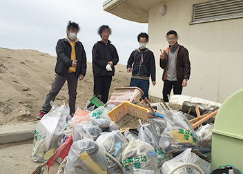海岸清掃の実績（2016年3月）
